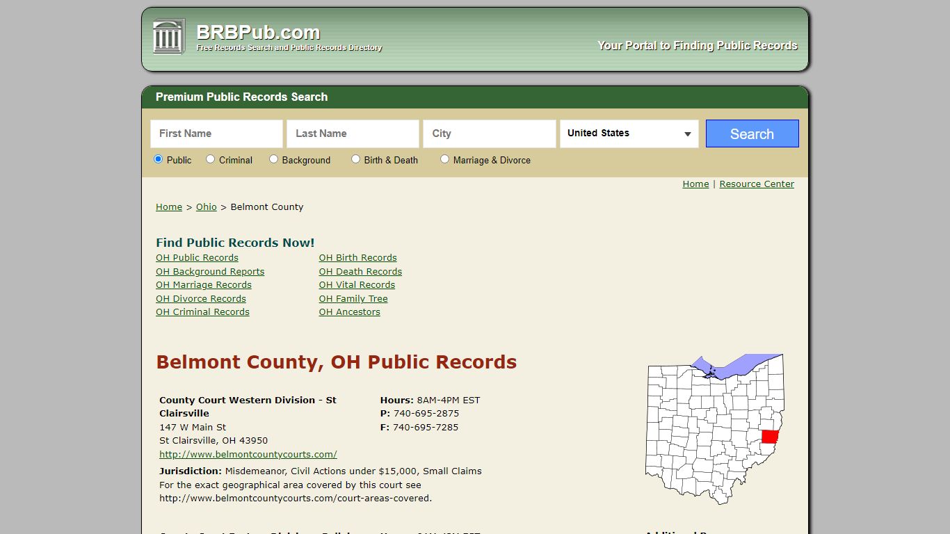 Belmont County Public Records | Search Ohio Government ...