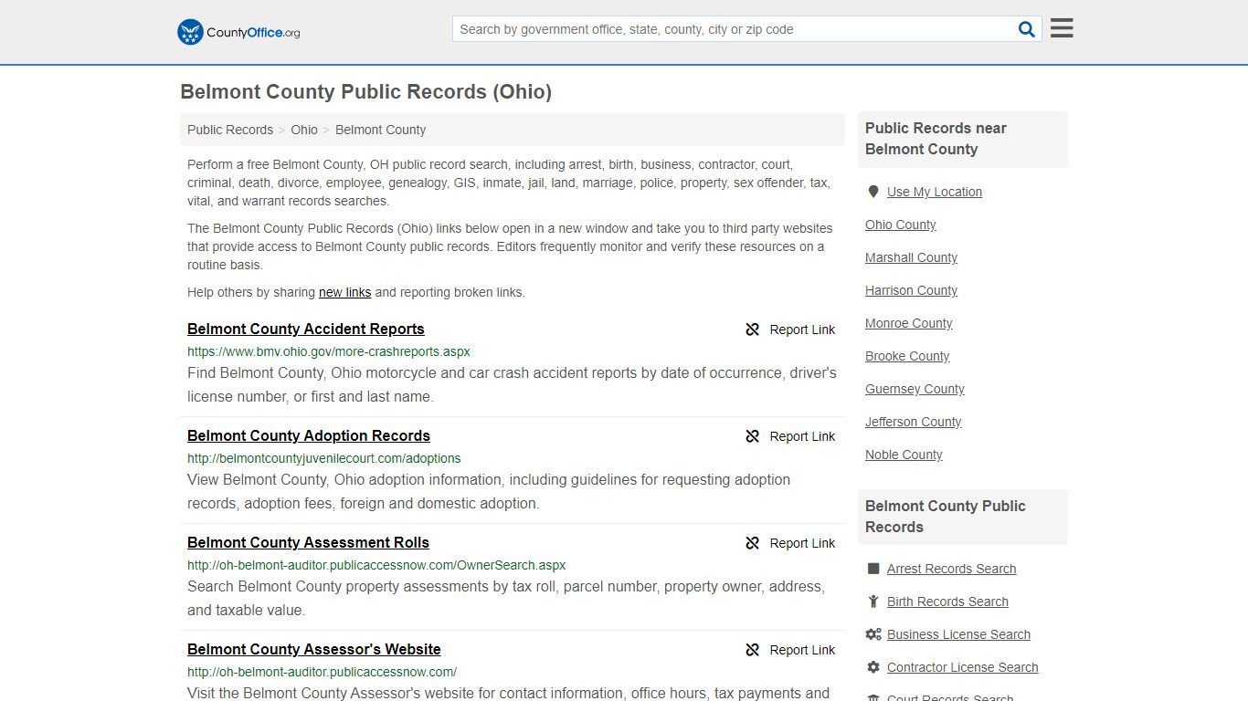 Public Records - Belmont County, OH (Business, Criminal ...